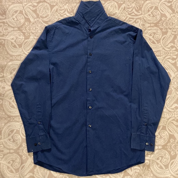 Calvin Klein Men’s Button Down • 14.5 Neck • Dark Blue • Gently Used - Picture 7 of 12